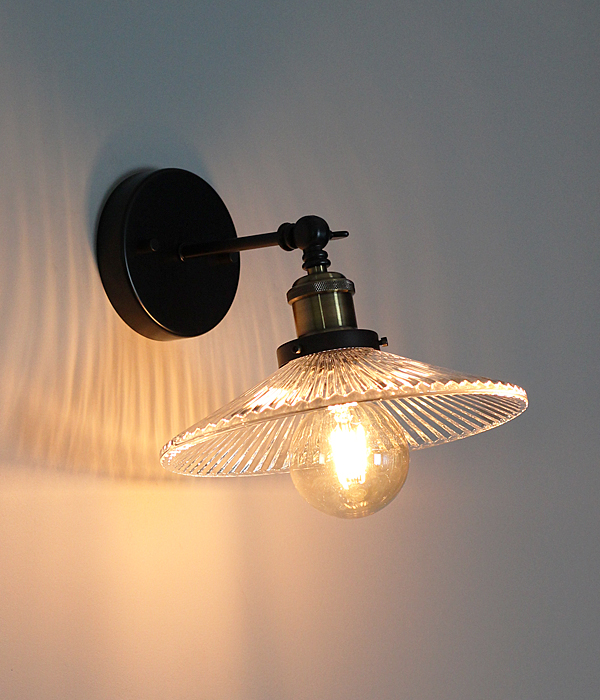 루문 1등 유리 엔틱벽등,빈티지벽등,벽무드등