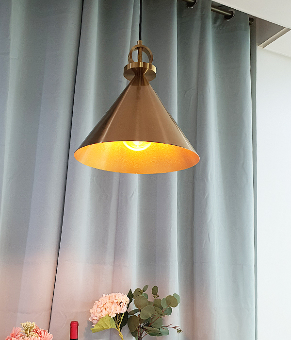 바로나 1등 북유럽 식탁등 펜던트조명 골드